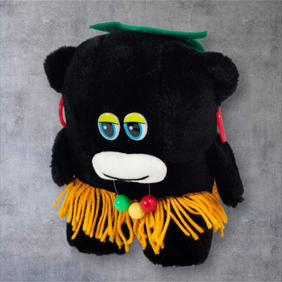 Vintage Mardi Gras Zulu-Style Plush Doll by Plush Appeal New Orleans 9" Beads - Picture 3 of 11